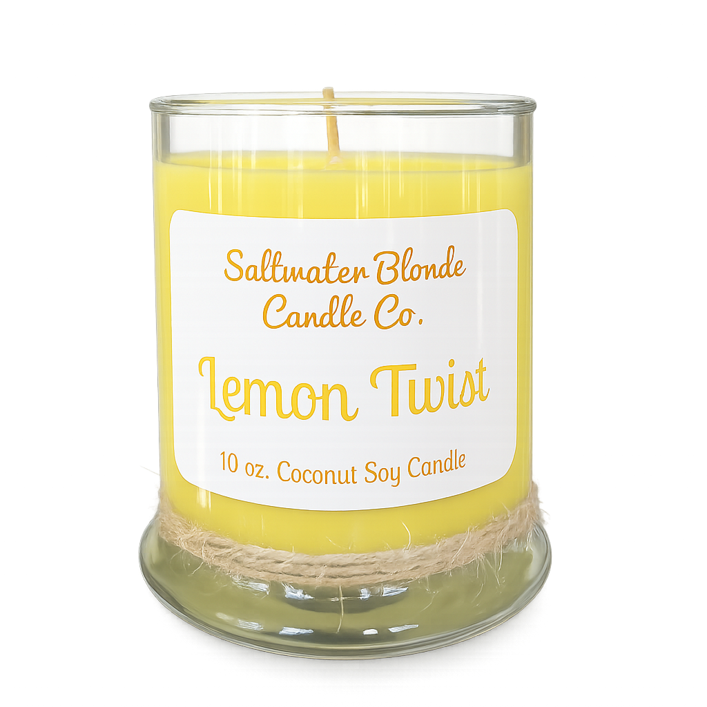 Lemon Twist 10 oz. Coconut Soy Candle