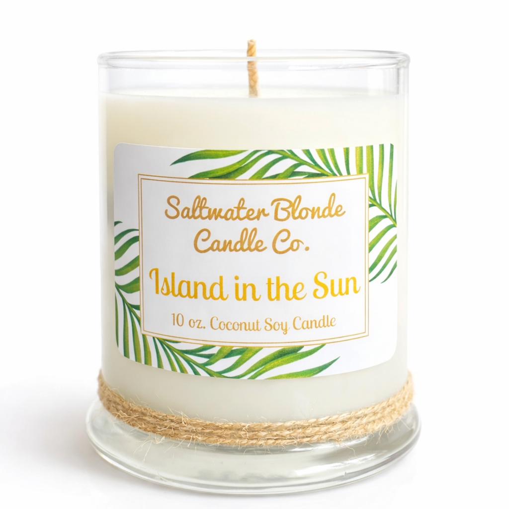 Island in the Sun 10 oz. Coconut Soy Candle